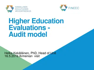 Evaluations of Higher Education and International Activities by FINEEC
