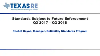 Upcoming Electric Grid Standards Enforcement Dates