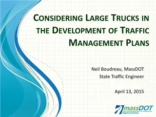Traffic Management Strategies for Large Trucks in Work Zones