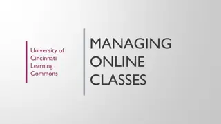 Effective Strategies for Managing Online Classes at University