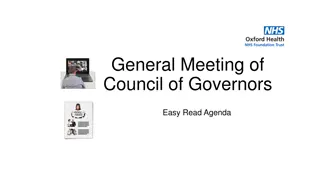 Council of Governors Meeting Agenda - October 3rd, 2024