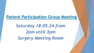 Patient Participation Group Meeting Highlights & Updates | PPG Network