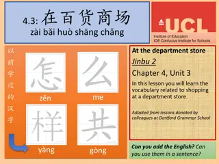 Learn Vocabulary for Shopping at a Department Store