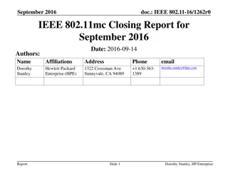IEEE 802.11-16/1262r0 Closing Report for September 2016