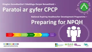 National Programme for Developing Aspiring School Leaders in Wales