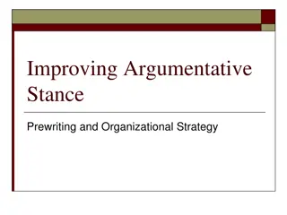 Effective Strategies for Academic Argument Development