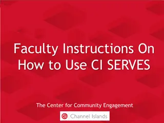 Guide to Using CI SERVES: Faculty Instructions at CSU Channel Islands