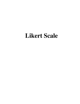 Understanding Likert Scales in Survey Responses