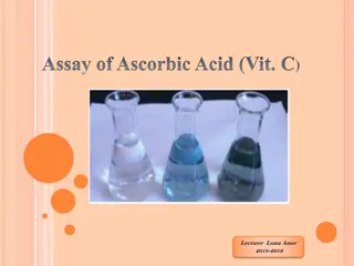 Ascorbic Acid (Vitamin C) Assay: Principle, Procedure, and Calculations