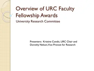 URC Faculty Fellowship Awards Overview and Application Details