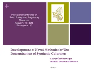 Insight into Food Colorants: Types, Regulations, and Usage