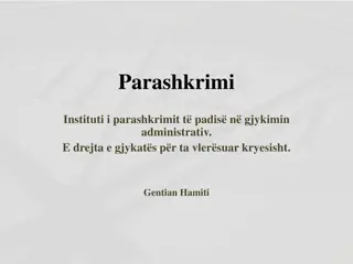 Institute of Prescriptive Law in Albanian Legal System