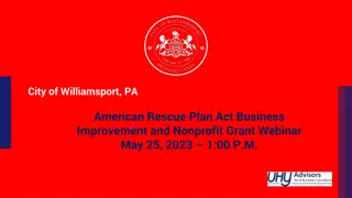 Williamsport, PA Grant Programs for Businesses and Nonprofits