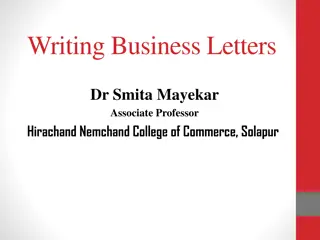 Effective Business Letter Writing: Essential Parts, Formats, and Guidelines