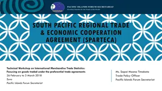 SPARTECA Regional Trade Agreement: Key Aspects and Requirements