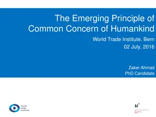 Principle of Common Concern in Global Resource Management