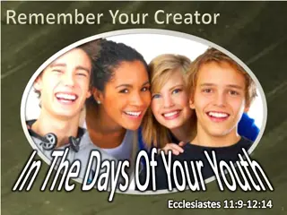 Challenges Faced by Youth: Ecclesiastes Reflection
