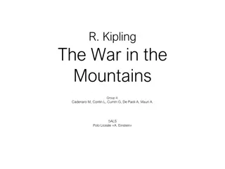 Analyzing R. Kipling's The War in the Mountains: Themes and Narratives