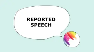 Mastering Reported Speech: Rules and Examples