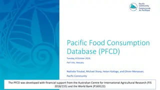 Pacific Food Consumption Database Overview