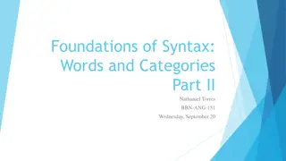 Understanding Predicate Structures in Syntax: A Comprehensive Overview