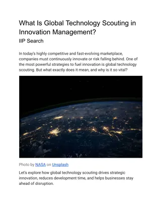 What is Global Technology Scouting in Innovation Management? | IIP Search
