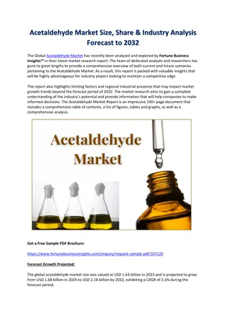 Acetaldehyde Market Size, Share & Industry Analysis Forecast to 2032