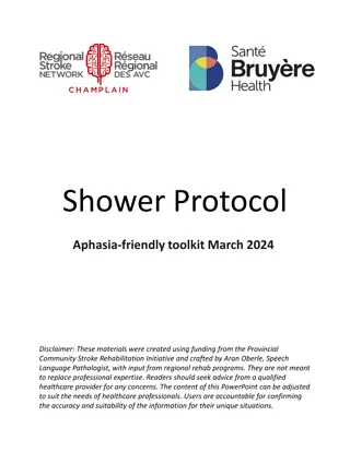Aphasia-Friendly Shower Protocol for Independent Use