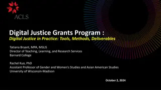 Digital Justice Grants Program and Fall 2024 Webinar Series