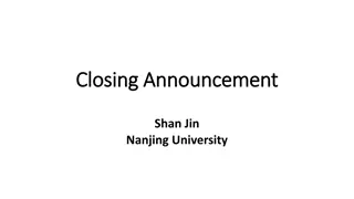 Closing Announcement Highlights and Future Plans at CLHCP Event