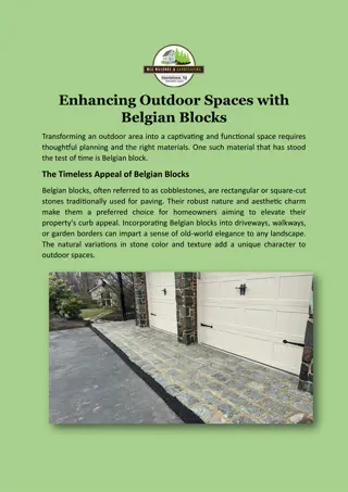 Professional Belgian Block Installation Services -MCE Masonry