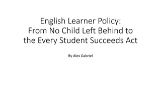 English Learner Policy Evolution: NCLB to ESSA by Alex Gabriel