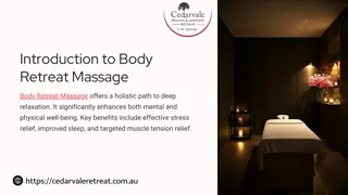 body retreat massage