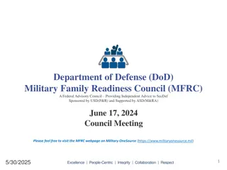Military Family Readiness Council Meeting Summary and Agenda June 17, 2024