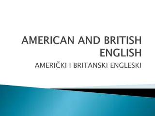 Differences Between American and British English Varieties