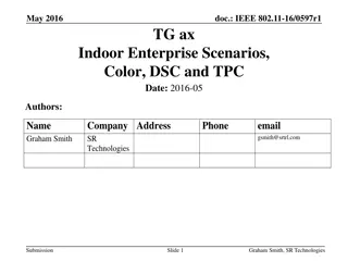 IEEE 802.11-16 Indoor Enterprise Scenarios Analysis