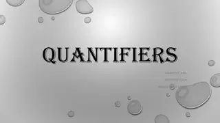 Understanding Quantifiers for Countable and Uncountable Nouns