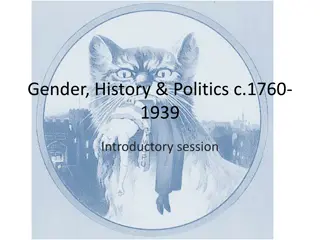 Exploring Gender, History, and Politics from 1760 to 1939