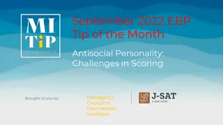 Challenges in Scoring Antisocial Personality: Insights and Strategies