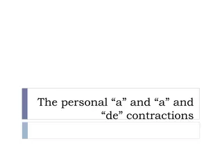 Spanish Sentence Structure and Personal 