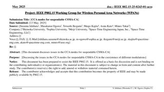 Understanding CCA Modes for Suspendable CSMA-CA in WPANs