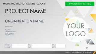 Effective Marketing Project Timeline Template for Organizational Success