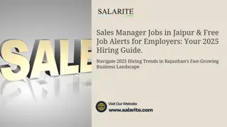 Sales Manager Jobs in Jaipur & Free Job Alerts for Employers Your 2025 Hiring Guide