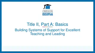 Supporting Excellent Teaching and Leading in Oregon Schools