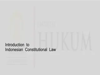 Understanding Indonesian Constitutional Law: Definitions and Terminology