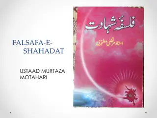 Philosophy of Shahadat by Ustaad Murtaza Motahari