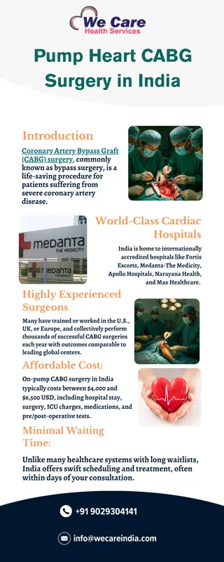 Pump Heart CABG Surgery in India