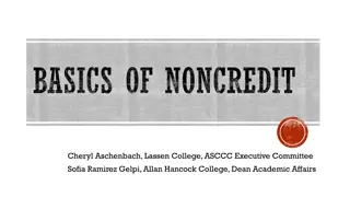 Understanding Noncredit Education: Benefits and Perspectives