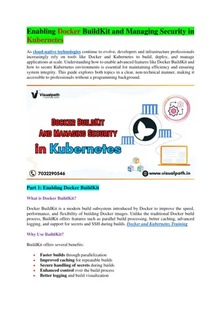 Docker Kubernetes Training - Kubernetes Online Training in India