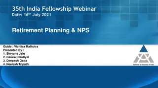 Retirement Planning Guide - NPS, Gratuity Benefits & More